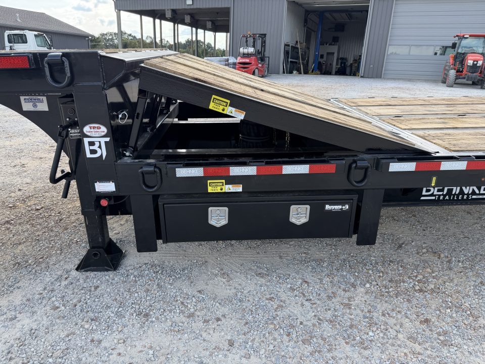 New 2027 Behnke 102"X45' 30 Ton Step Deck Trailer | PAVER RAMPS AIR RIDE