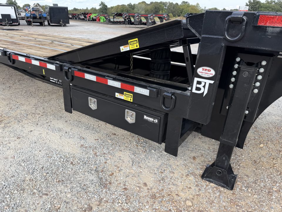 New 2027 Behnke 102"X45' 30 Ton Step Deck Trailer | PAVER RAMPS AIR RIDE