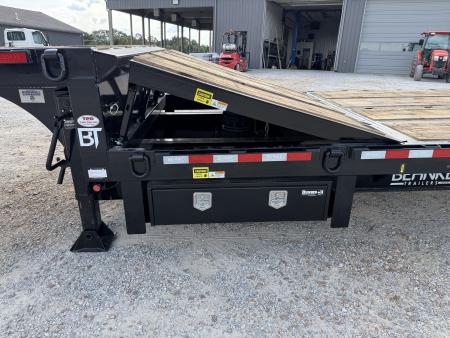 New 2027 Behnke 102"X45' 30 Ton Step Deck Trailer | PAVER RAMPS AIR RIDE
