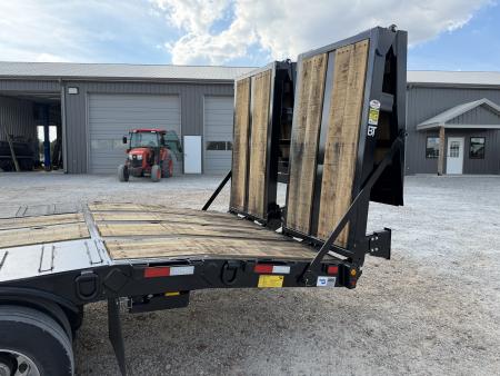New 2027 Behnke 102"X45' 30 Ton Step Deck Trailer | PAVER RAMPS AIR RIDE
