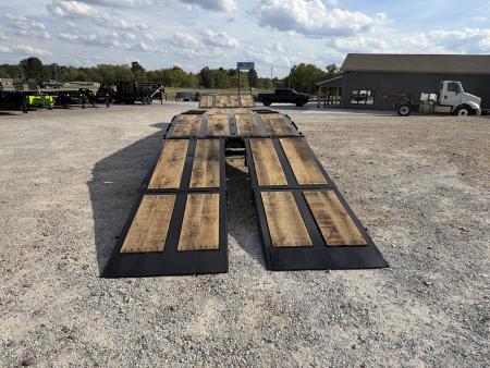New 2027 Behnke 102"X45' 30 Ton Step Deck Trailer | PAVER RAMPS AIR RIDE