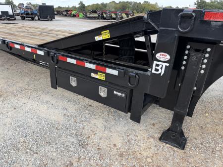 New 2027 Behnke 102"X45' 30 Ton Step Deck Trailer | PAVER RAMPS AIR RIDE