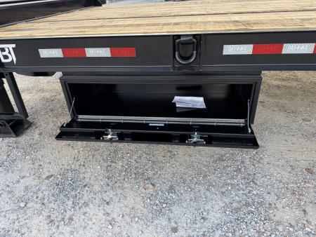 New 2027 Behnke 102"x29' 20 TON Pintle Hitch Tag Trailer *AIR RAMPS*