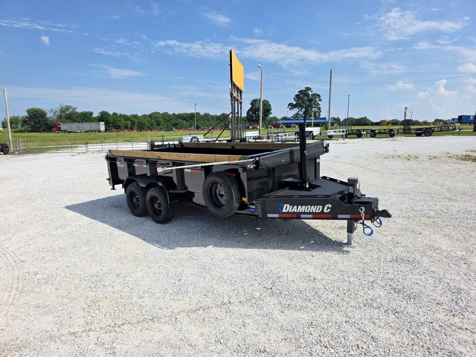 Used 2026 Diamond C Trailers 82X16 TANDEM 20K TELESCOPIC DUMP W/ 24" SIDES, 7GA FLOOR, SLIDE IN RAMPS Dump Trailer