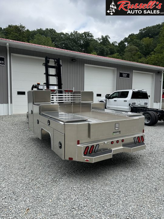 New Martin Truck Bodies Aluminum Gooseneck Service Body DRW 84" CA Cab and Chassis 57" Tall Front Box SMOOTH APPEARANCE Gooseneck Bodies
