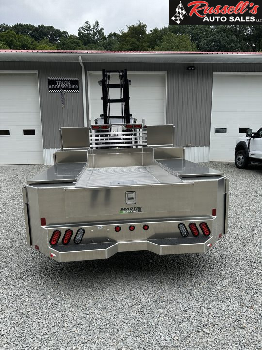 New Martin Truck Bodies Aluminum Gooseneck Service Body DRW 84" CA Cab and Chassis 57" Tall Front Box SMOOTH APPEARANCE Gooseneck Bodies
