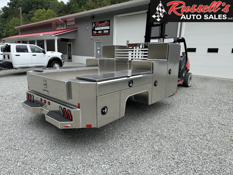 New Martin Truck Bodies Aluminum Gooseneck Service Body DRW 84" CA Cab and Chassis 57" Tall Front Box SMOOTH APPEARANCE Gooseneck Bodies