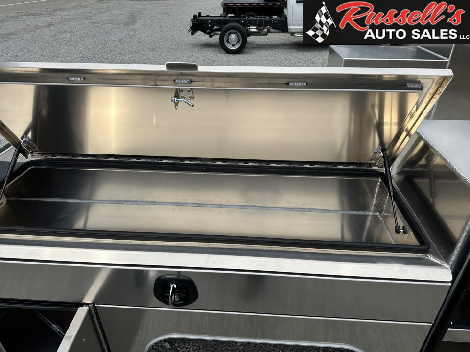 New Martin Truck Bodies Aluminum Gooseneck Service Body DRW 84" CA Cab and Chassis 57" Tall Front Box SMOOTH APPEARANCE Gooseneck Bodies