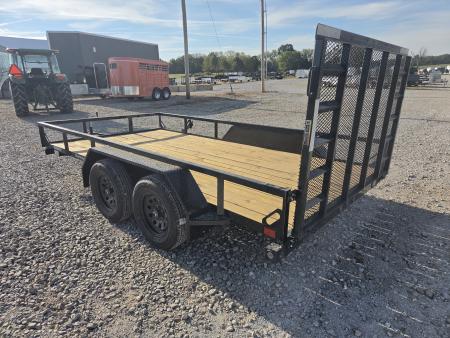 New 2027 Load Trail 83X14 TANDEM 7K TUBETOP UTILITY W/4' SPRING GATE