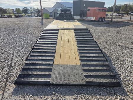 New 2027 Load Trail 102X32 TANDEM LO-PRO GOOSENECK W/12' CLETED HYDROTAIL 10K AXLES HDSS & HYDROJACKS