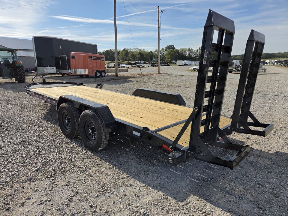 New 2027 Load Trail 83X20 TANDEM 14K EQUIPMENT HAULER W/WIDE STANDUPS & FULL TONGUE TOOLBOX
