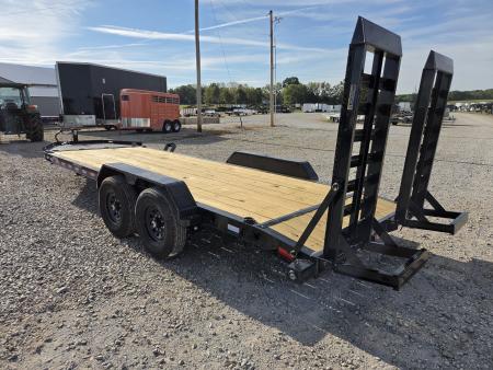New 2027 Load Trail 83X20 TANDEM 14K EQUIPMENT HAULER W/WIDE STANDUPS & FULL TONGUE TOOLBOX