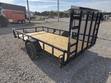 New 2027 Load Trail 77X12 SINGLE 3.5K TUBETOP UTILITY W/4' SPRING GATE