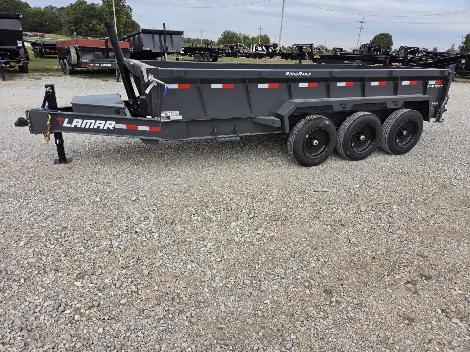 New 2027 Lamar 83X16 TRIPLE 21K TELESCOPIC DUMP W/24" SIDES & 17.5"/16PLY
