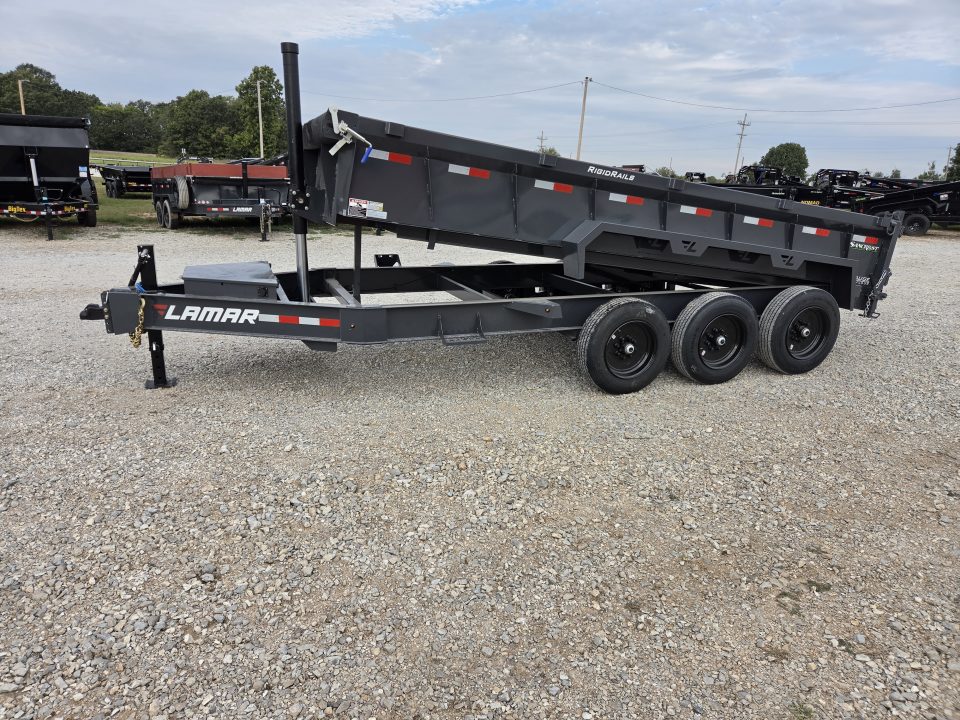 New 2027 Lamar 83X16 TRIPLE 21K TELESCOPIC DUMP W/24" SIDES & 17.5"/16PLY