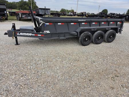 New 2027 Lamar 83X16 TRIPLE 21K TELESCOPIC DUMP W/24" SIDES & 17.5"/16PLY