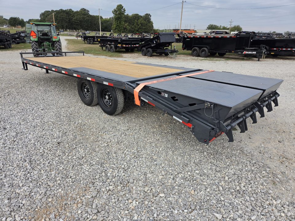 New 2027 Lamar 102X24 TANDEM 14K DECKOVER W/MAX RAMPS