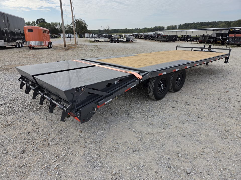 New 2027 Lamar 102X24 TANDEM 14K DECKOVER W/MAX RAMPS