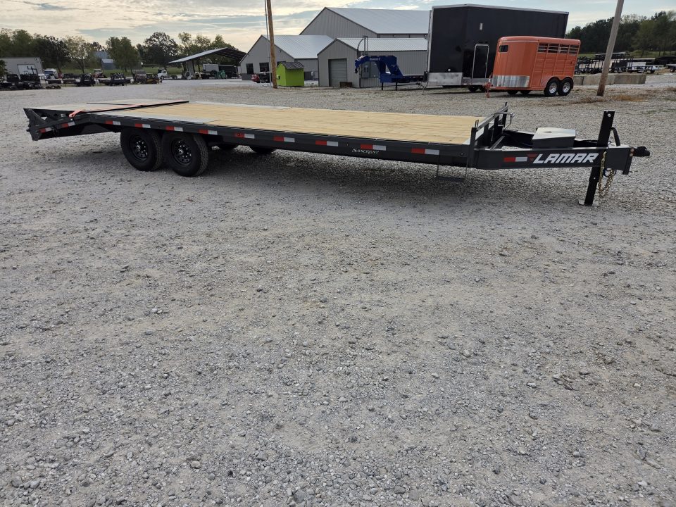 New 2027 Lamar 102X24 TANDEM 14K DECKOVER W/MAX RAMPS
