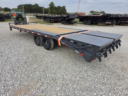 New 2027 Lamar 102X24 TANDEM 14K DECKOVER W/MAX RAMPS
