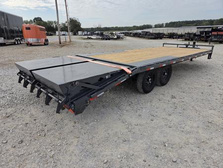 New 2027 Lamar 102X24 TANDEM 14K DECKOVER W/MAX RAMPS