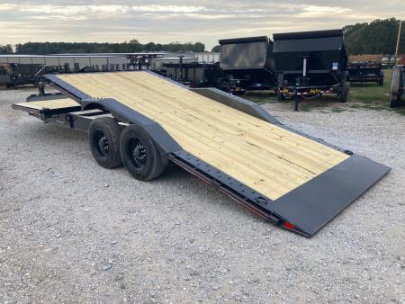 New 2027 Diamond C Trailers 102X24 TANDEM 23K TILT W/ 6' STATIONARY DECK, 18' TILT DECK W/ POWER OPTION, DRIVE OVER FENDERS & HYDROJACK Tilt Trailer