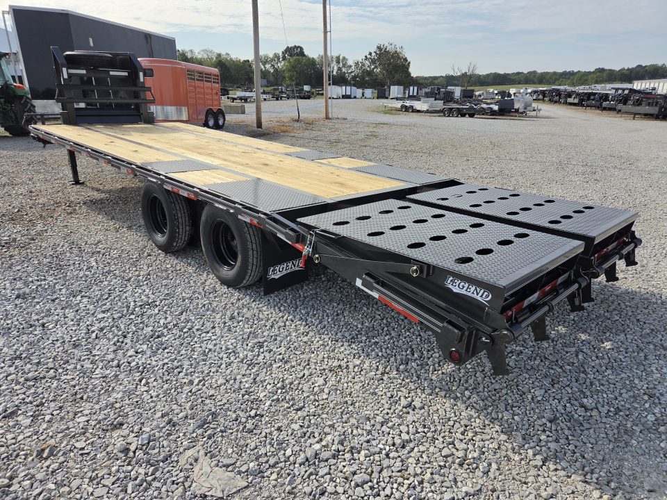 New 2027 Legend 102X25 TANDEM LO-PRO GOOSENECK W/10K AXLES & MAX RAMPS