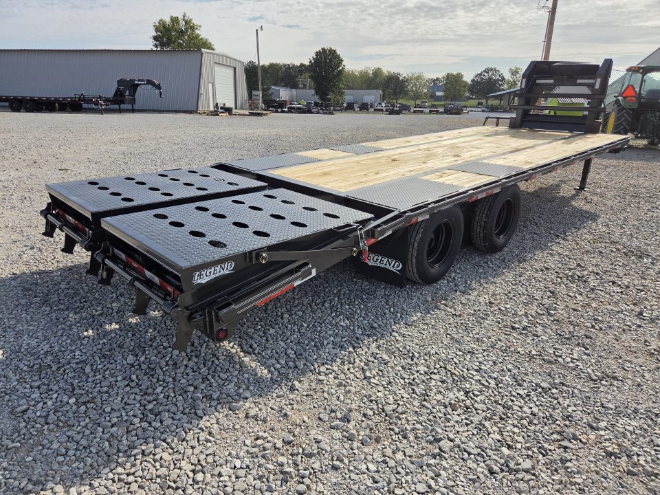 New 2027 Legend 102X25 TANDEM LO-PRO GOOSENECK W/10K AXLES & MAX RAMPS