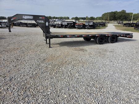 New 2027 Legend 102X25 TANDEM LO-PRO GOOSENECK W/10K AXLES & MAX RAMPS