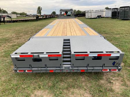 New 2027 Diamond C Trailers 102X40 TANDEM 12K GN W/ MAX RAMPS & RATCHET RAIL Flatbed Trailer