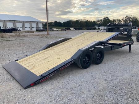 New 2027 Diamond C Trailers 102X24 TANDEM 23K GN W/ 6' STATIONARY, 18' TILT DECK W/ POWER OPTION, HYDROJACKS & DRIVE OVER FENDERS Tilt Trailer