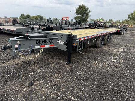 New 2027 Behnke FB8X20PT-24E Flatbed Trailer