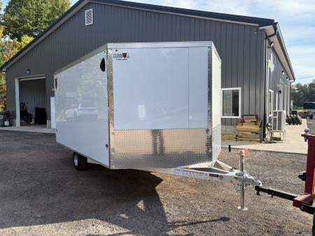 New 2027 Durabull 101x12 Single Axle Snowmobile Trailer with Snow Package