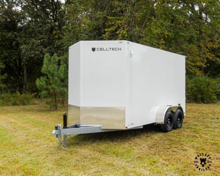 New 2026 Cell-Tech Trailers 7X14 7K Enclosed Trailer