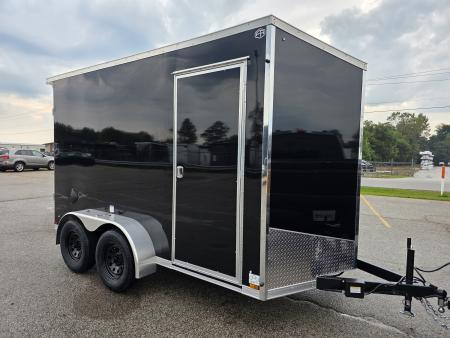 New 2027 US Cargo 6.5X12 TANDEM AXLE POLY 080 SCREWLESS 7' INSIDE DRINGS SXS UTV GOLFCART MOWER 7K GVWR Cargo / Enclosed Trailer