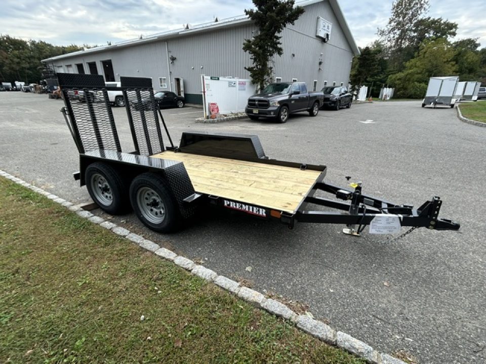 New 2027 Premier Trailers Inc. SCISSOR LIFT, or Forklft Trailer with special loading ramp. Equipment Trailer