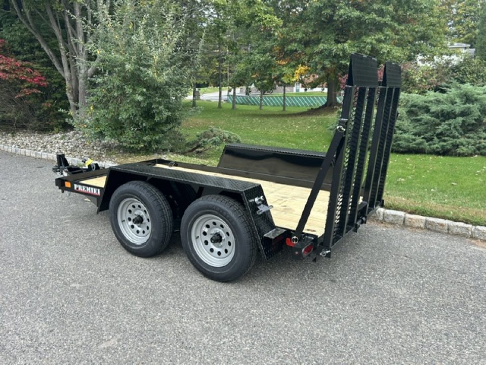 New 2027 Premier Trailers Inc. SCISSOR LIFT, or Forklft Trailer with special loading ramp. Equipment Trailer