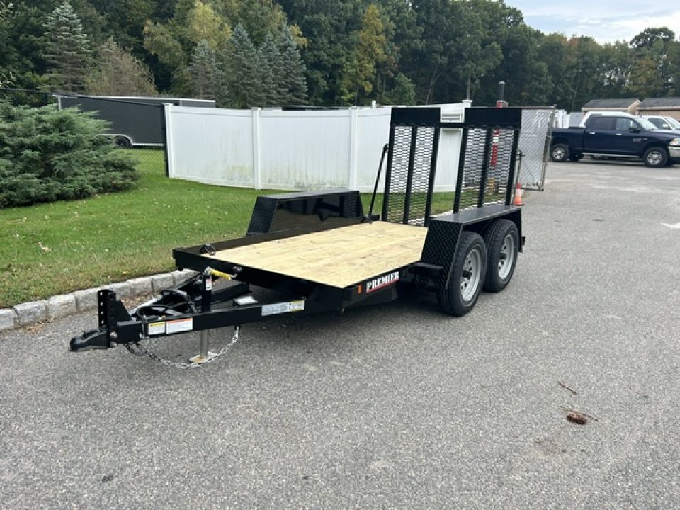 New 2027 Premier Trailers Inc. SCISSOR LIFT, or Forklft Trailer with special loading ramp. Equipment Trailer