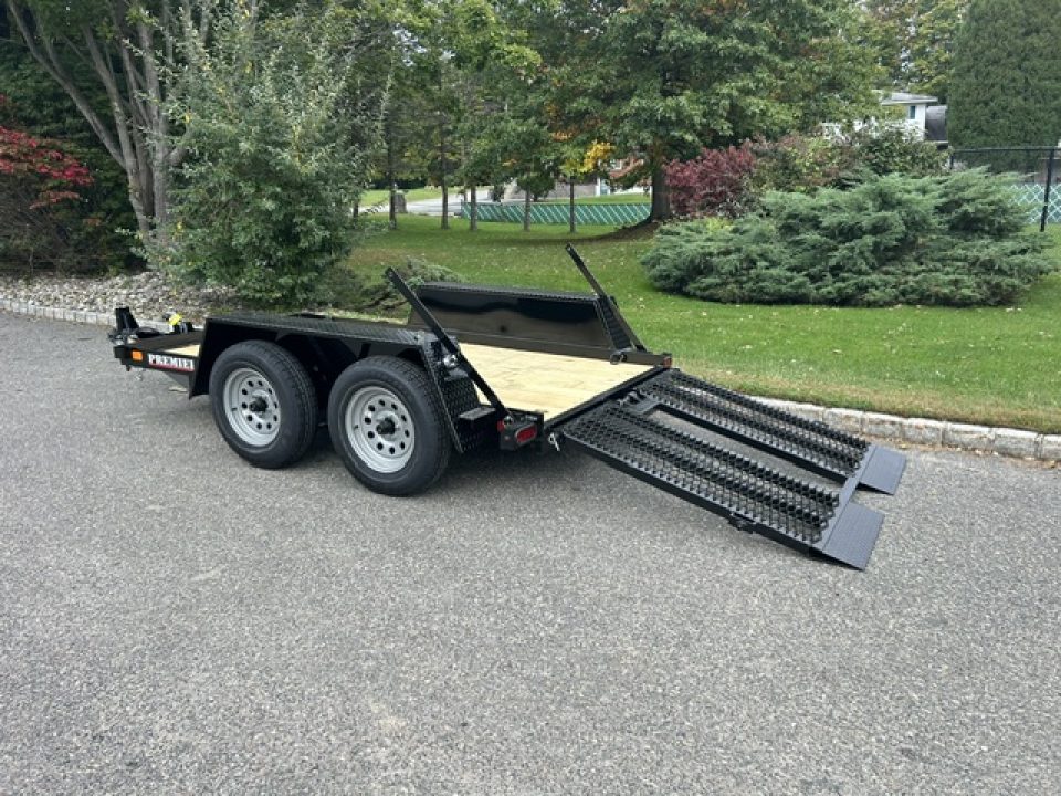 New 2027 Premier Trailers Inc. SCISSOR LIFT, or Forklft Trailer with special loading ramp. Equipment Trailer