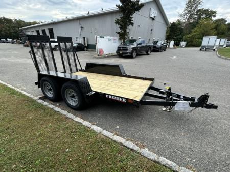 New 2027 Premier Trailers Inc. SCISSOR LIFT, or Forklft Trailer with special loading ramp. Equipment Trailer