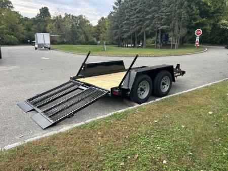 New 2027 Premier Trailers Inc. SCISSOR LIFT, or Forklft Trailer with special loading ramp. Equipment Trailer