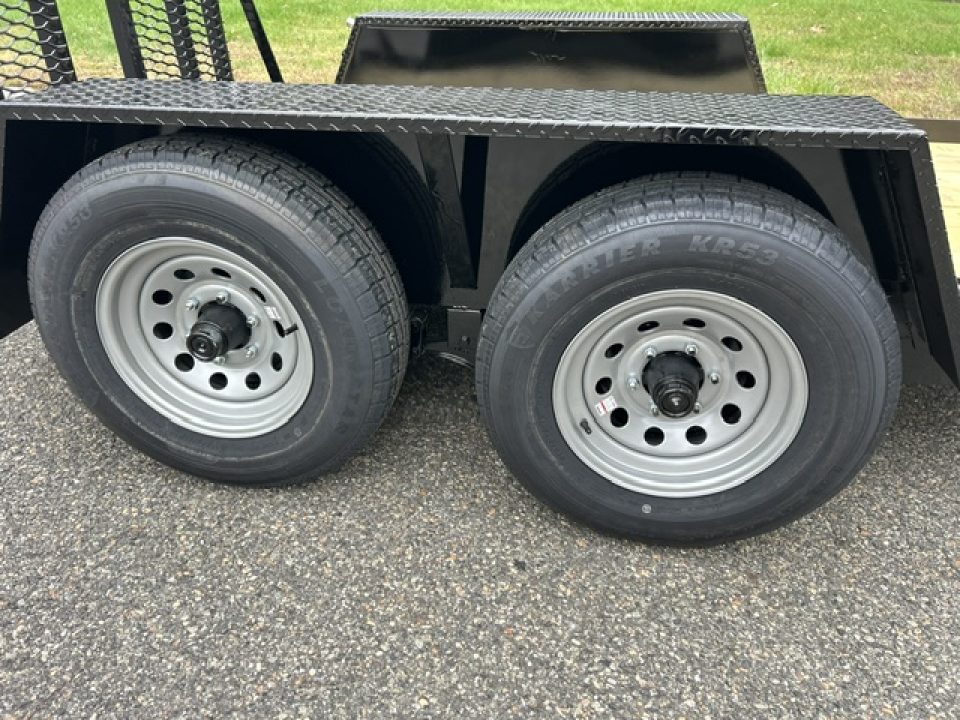 New 2027 Premier Trailers Inc. SCISSOR LIFT, or Forklft Trailer with special loading ramp. 10K GVWR Equipment Trailer