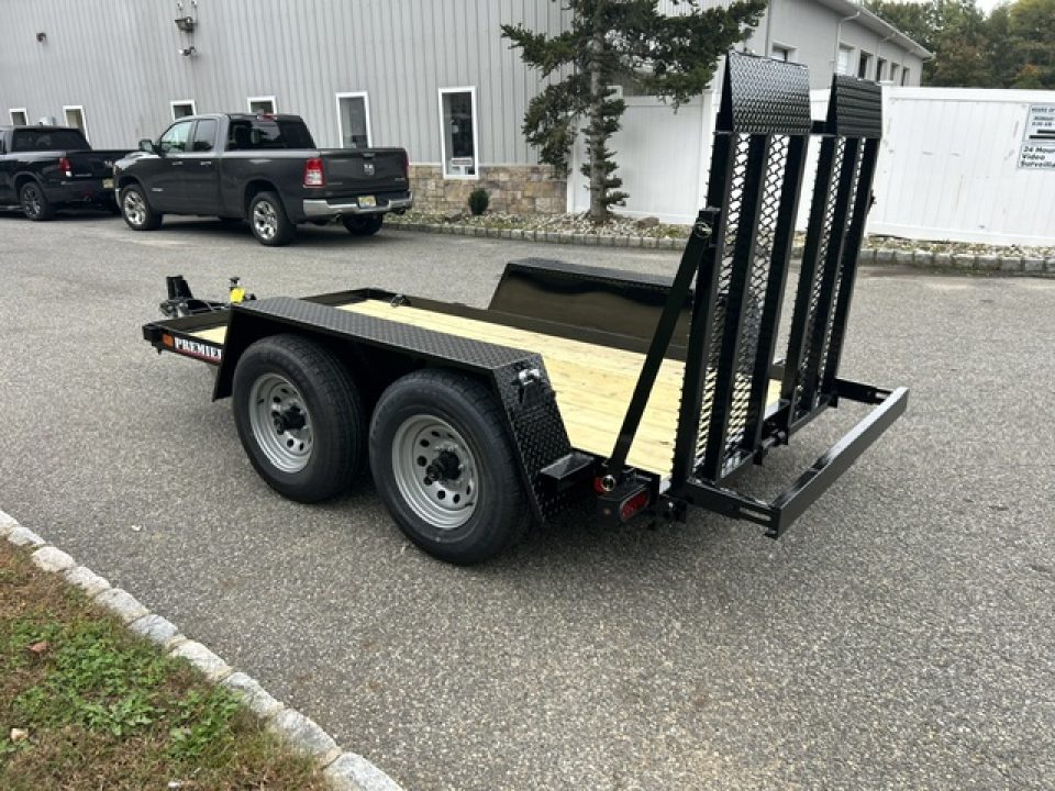 New 2027 Premier Trailers Inc. SCISSOR LIFT, or Forklft Trailer with special loading ramp. 10K GVWR Equipment Trailer