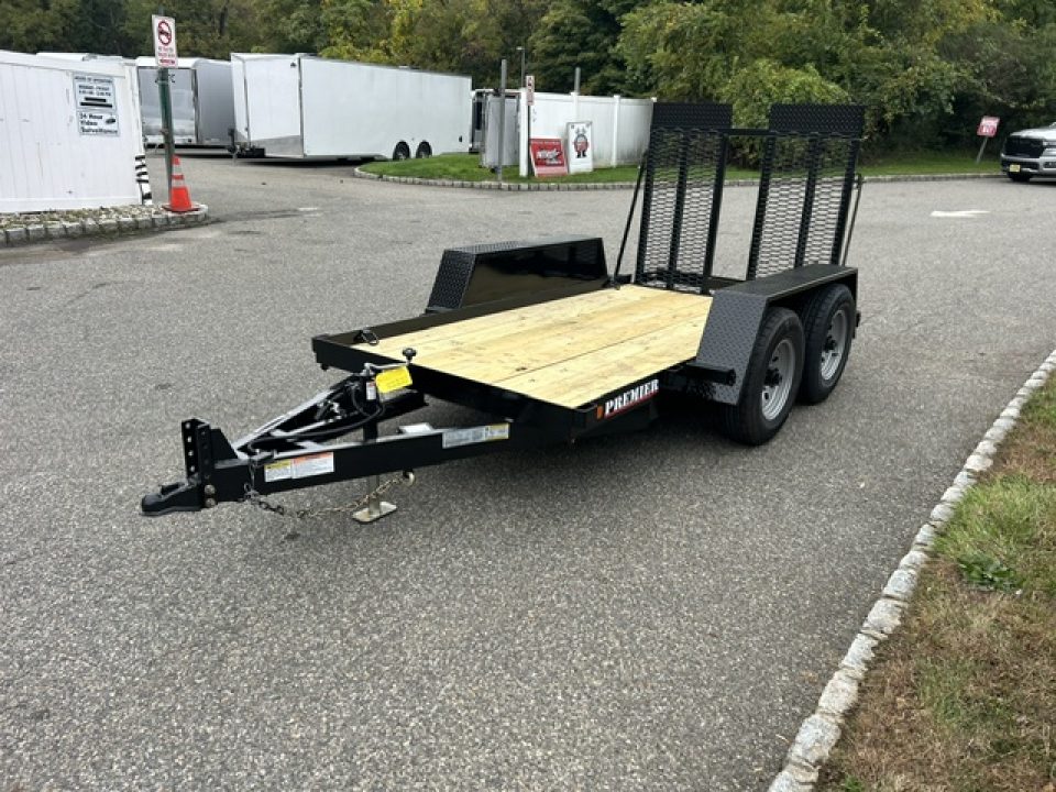 New 2027 Premier Trailers Inc. SCISSOR LIFT, or Forklft Trailer with special loading ramp. 10K GVWR Equipment Trailer
