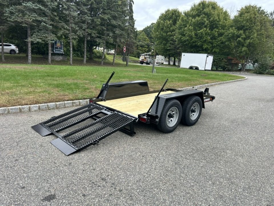 New 2027 Premier Trailers Inc. SCISSOR LIFT, or Forklft Trailer with special loading ramp. 10K GVWR Equipment Trailer