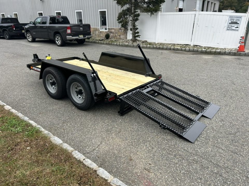 New 2027 Premier Trailers Inc. SCISSOR LIFT, or Forklft Trailer with special loading ramp. 10K GVWR Equipment Trailer