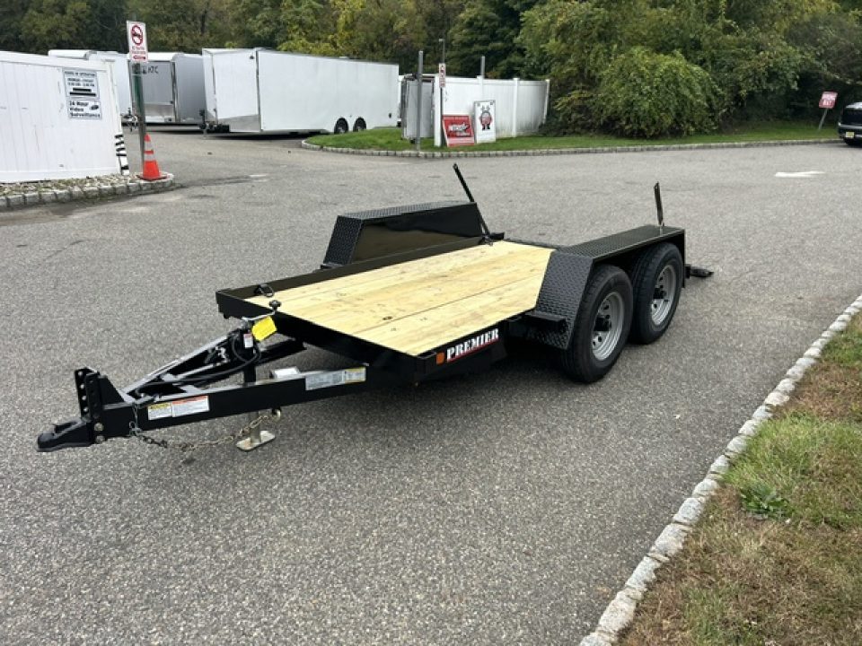 New 2027 Premier Trailers Inc. SCISSOR LIFT, or Forklft Trailer with special loading ramp. 10K GVWR Equipment Trailer