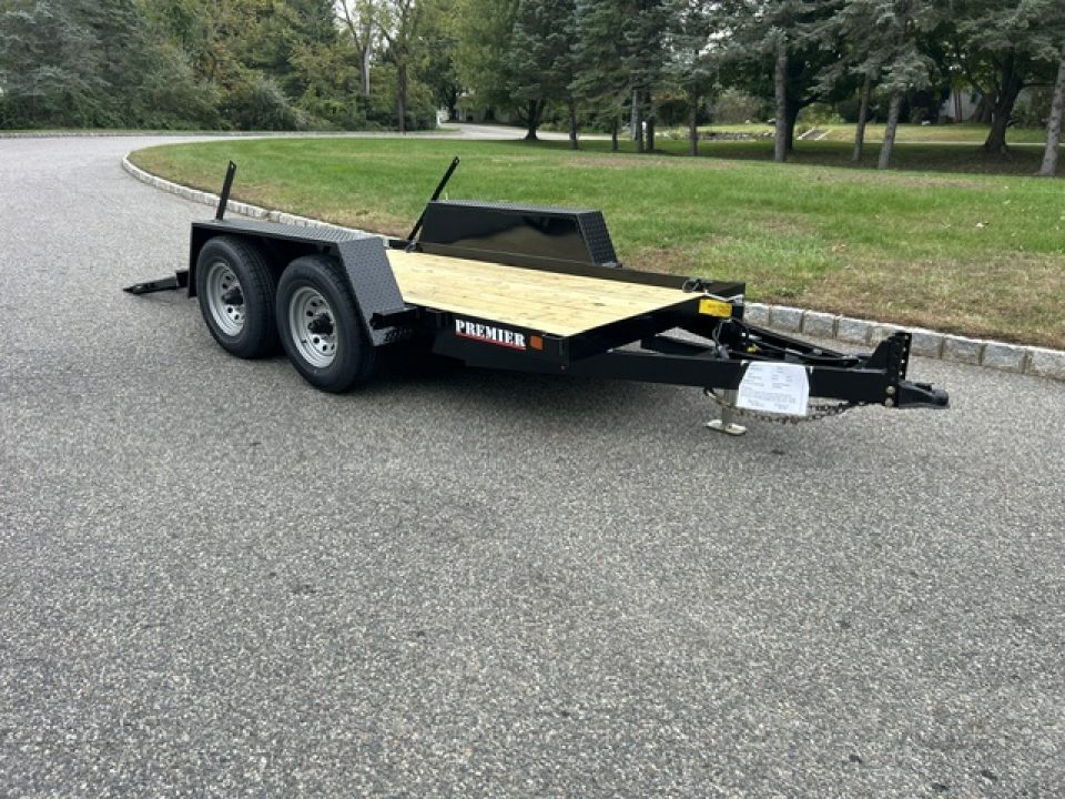 New 2027 Premier Trailers Inc. SCISSOR LIFT, or Forklft Trailer with special loading ramp. 10K GVWR Equipment Trailer