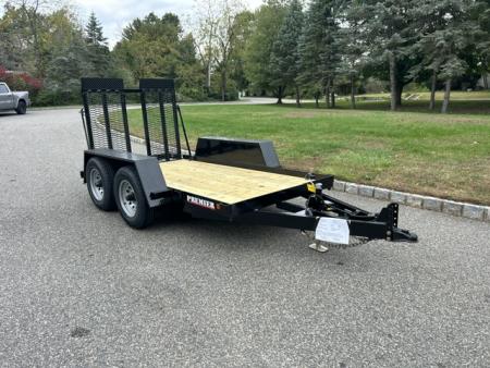 New 2027 Premier Trailers Inc. SCISSOR LIFT, or Forklft Trailer with special loading ramp. 10K GVWR Equipment Trailer