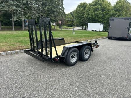 New 2027 Premier Trailers Inc. SCISSOR LIFT, or Forklft Trailer with special loading ramp. 10K GVWR Equipment Trailer